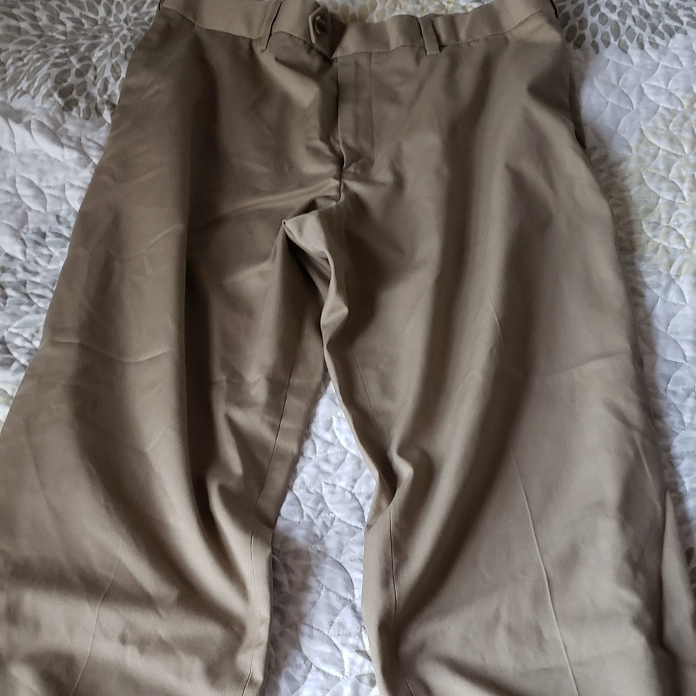 Casual flat front dress pants